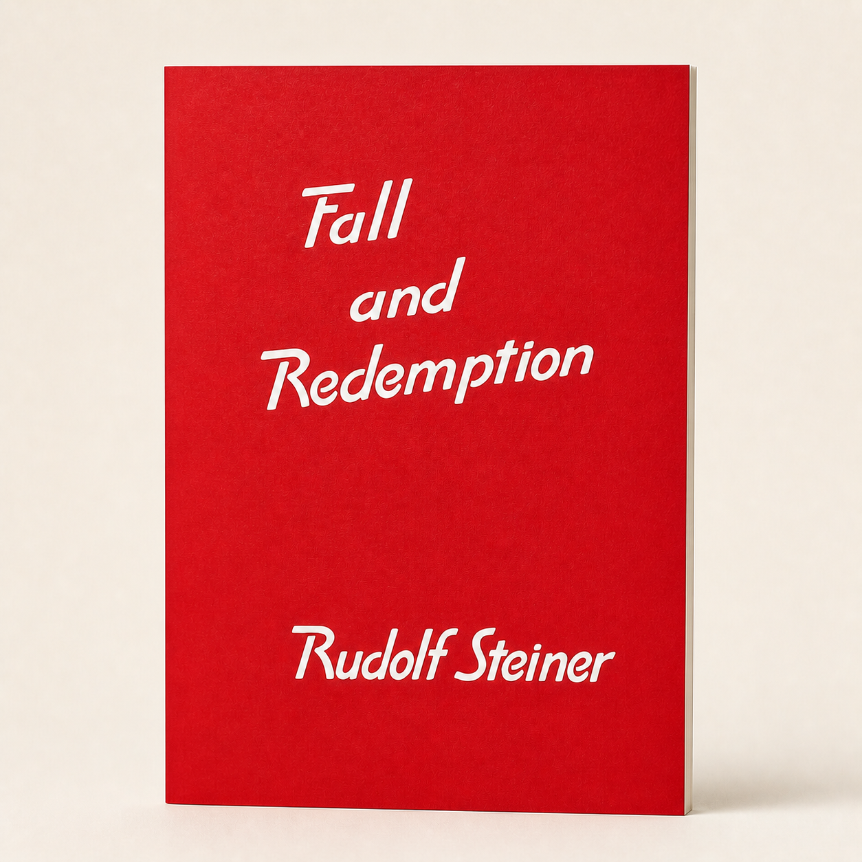 Fall and Redemption — 50-page pamphlet paperback, three-quarter product view