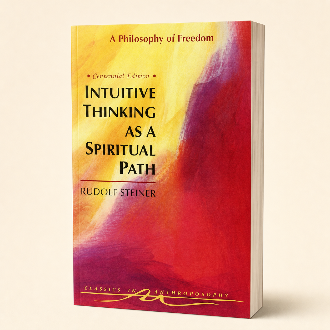 Intuitive Thinking as a Spiritual Path paperback, three-quarter front view