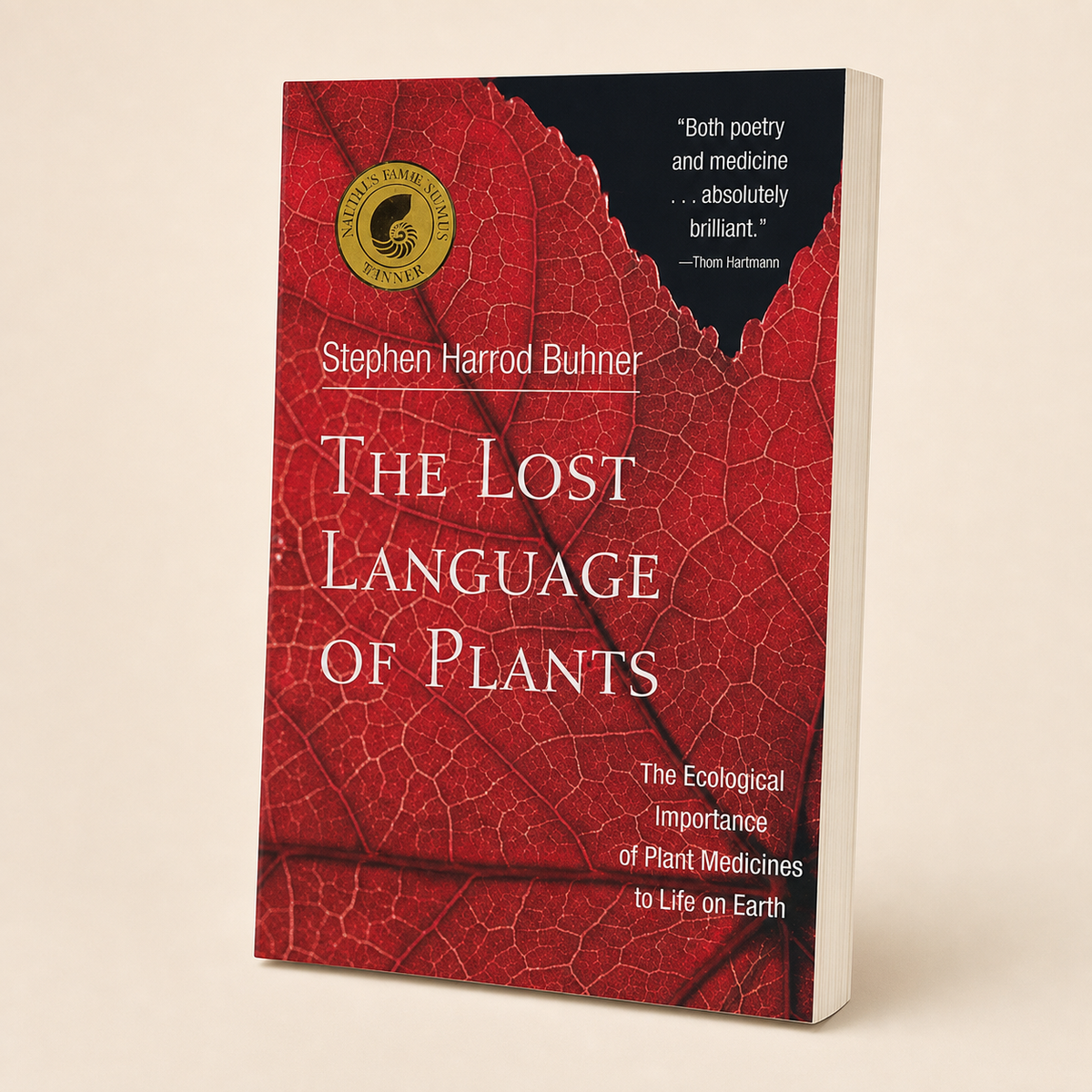 The Lost Language of Plants paperback, three-quarter front view