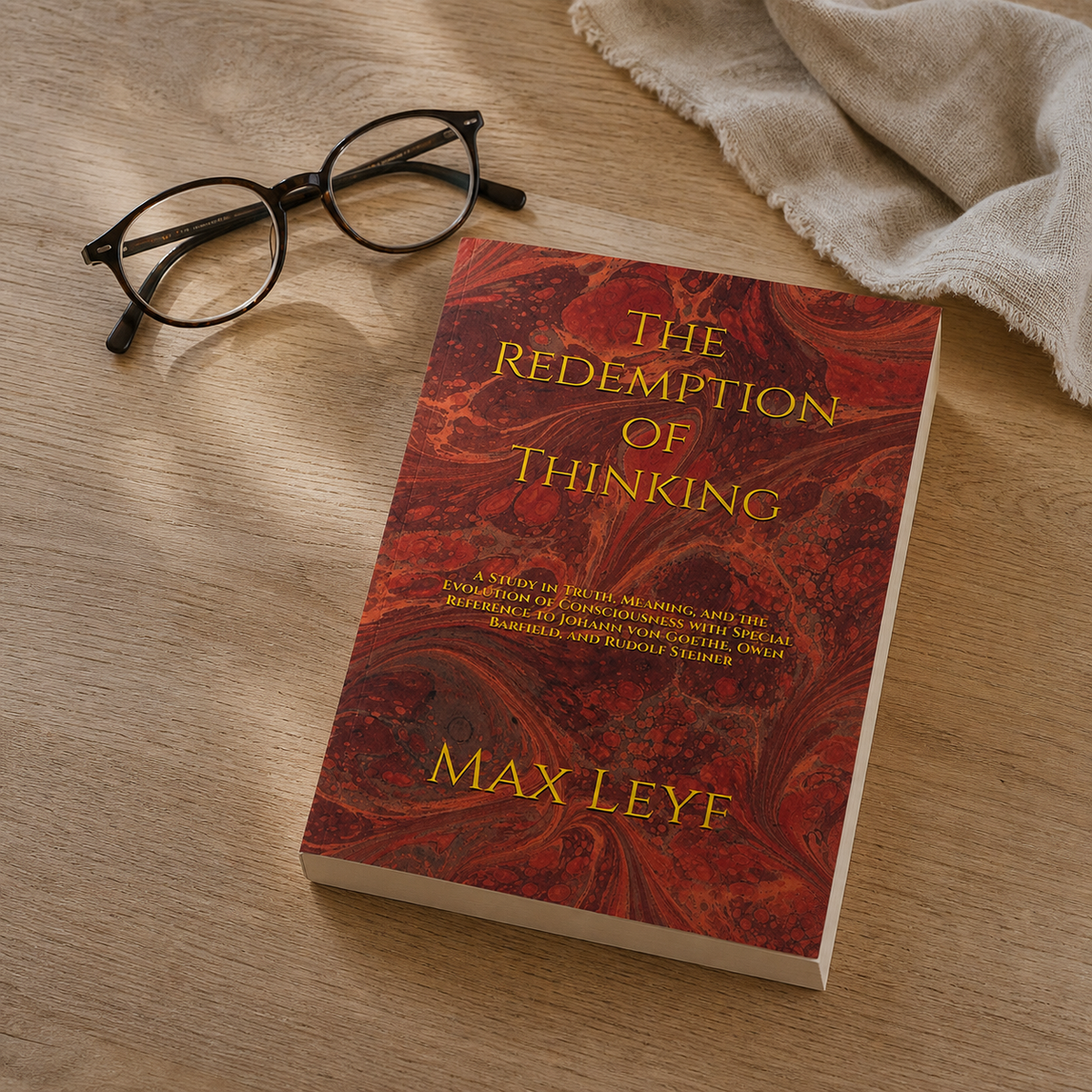 The Redemption of Thinking paperback on a naturally lit reading table