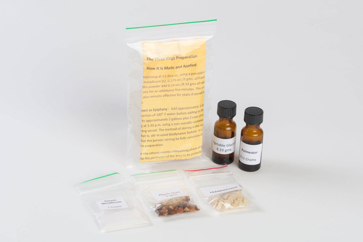 Biodynamic Three Kings Preparation – 3K Hugo Erbe's #8 (Biodynamic Gold, Frankincense, and Myrrh Spray) - The Josephine Porter Institute