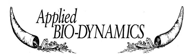 Applied Biodynamics — Issue 001 (Fall 1992)
