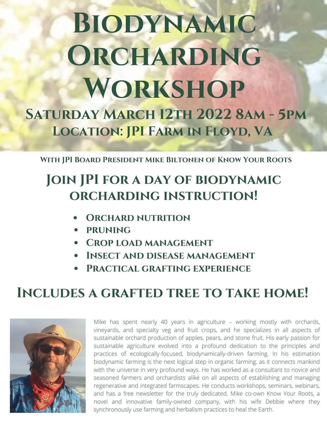 Biodynamic Orcharding Workshop