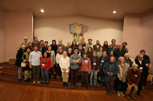 Group portrait at the 2026 Fellowship of Preparation Makers gathering at Camphill Village Kimberton Hills, Pennsylvania.