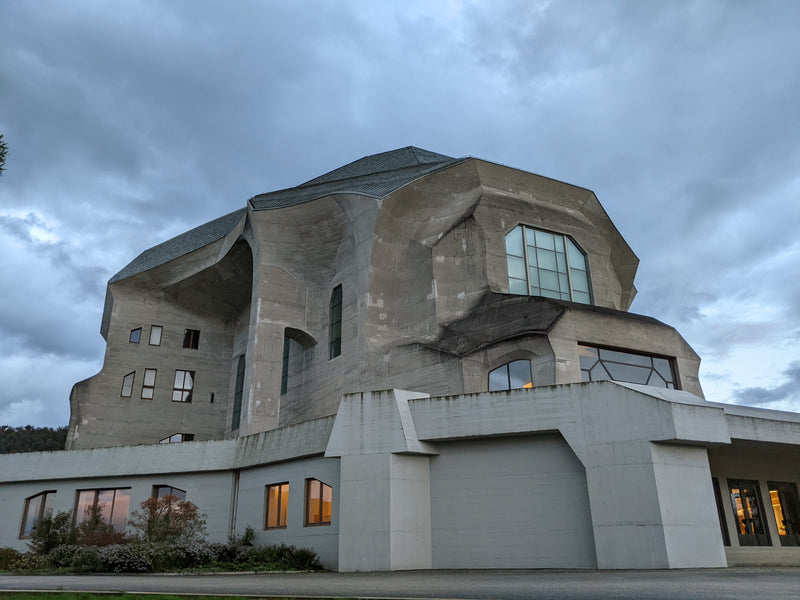 Exterior of the Goetheanum in Dornach, Switzerland, during the 2024 Evolving Science conference