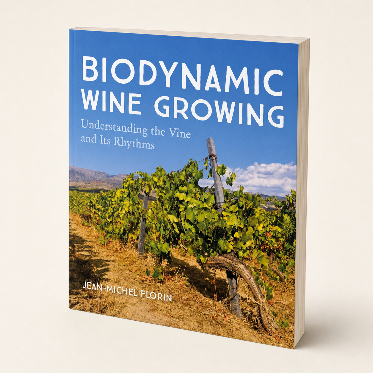 Biodynamic Wine Growing 240-page large-format paperback, three-quarter front view