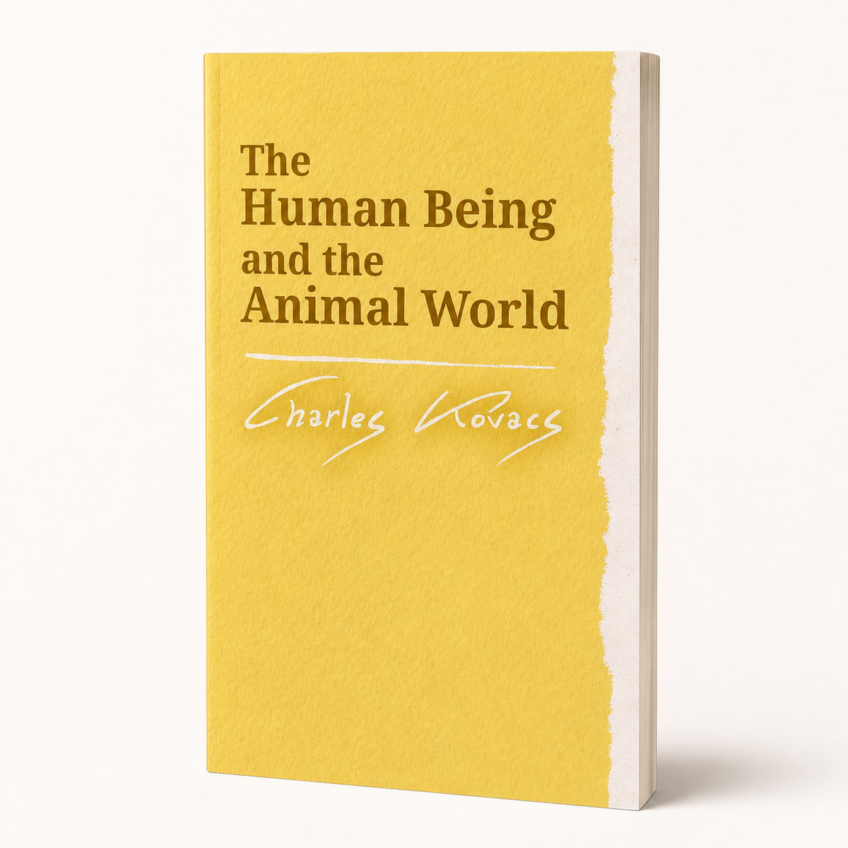 The Human Being and the Animal World — accurate 144-page slim paperback three-quarter view