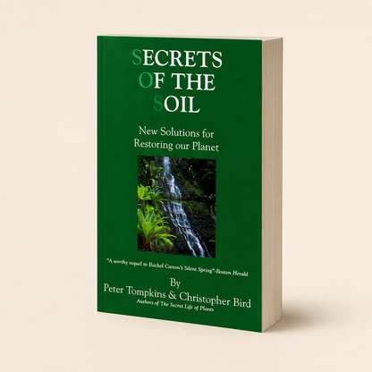 Secrets of the Soil 422-page substantial paperback, three-quarter front view