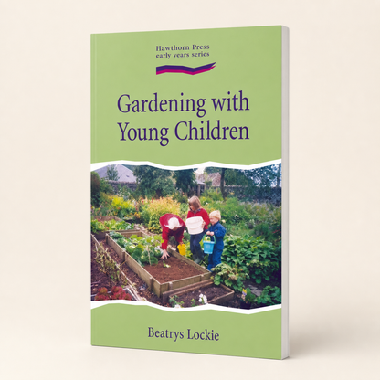 Gardening with Young Children — slim 140-page paperback studio view