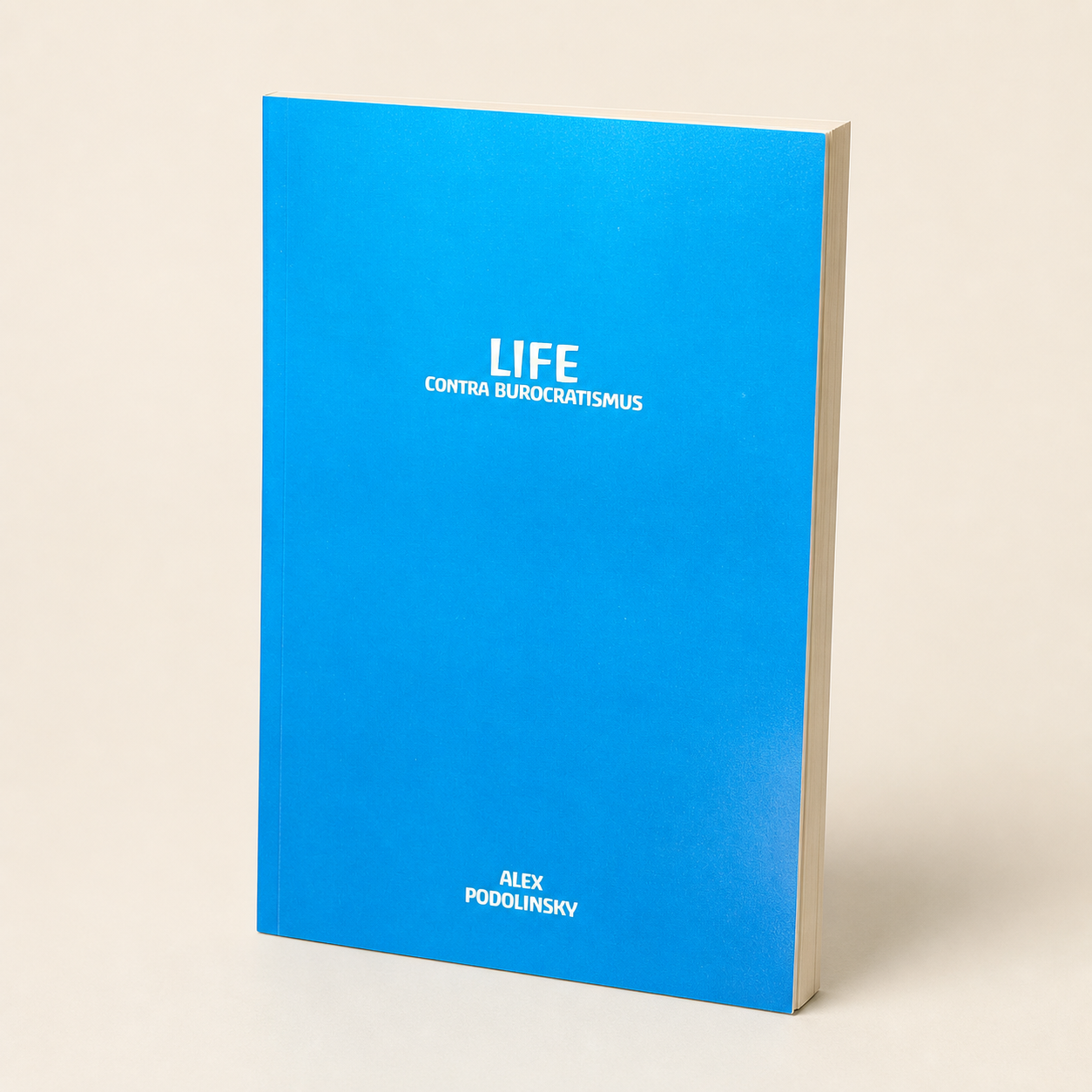 Life Contra Burocratismus slim-to-medium paperback, three-quarter front view