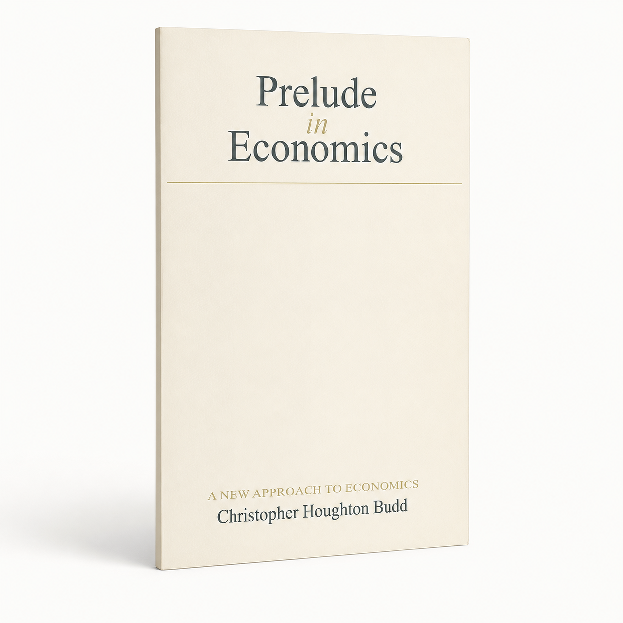 Prelude in Economics — accurate 64-page near-flat paperback three-quarter view