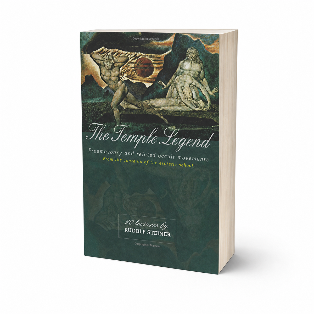 The Temple Legend — accurate 408-page substantial paperback three-quarter view