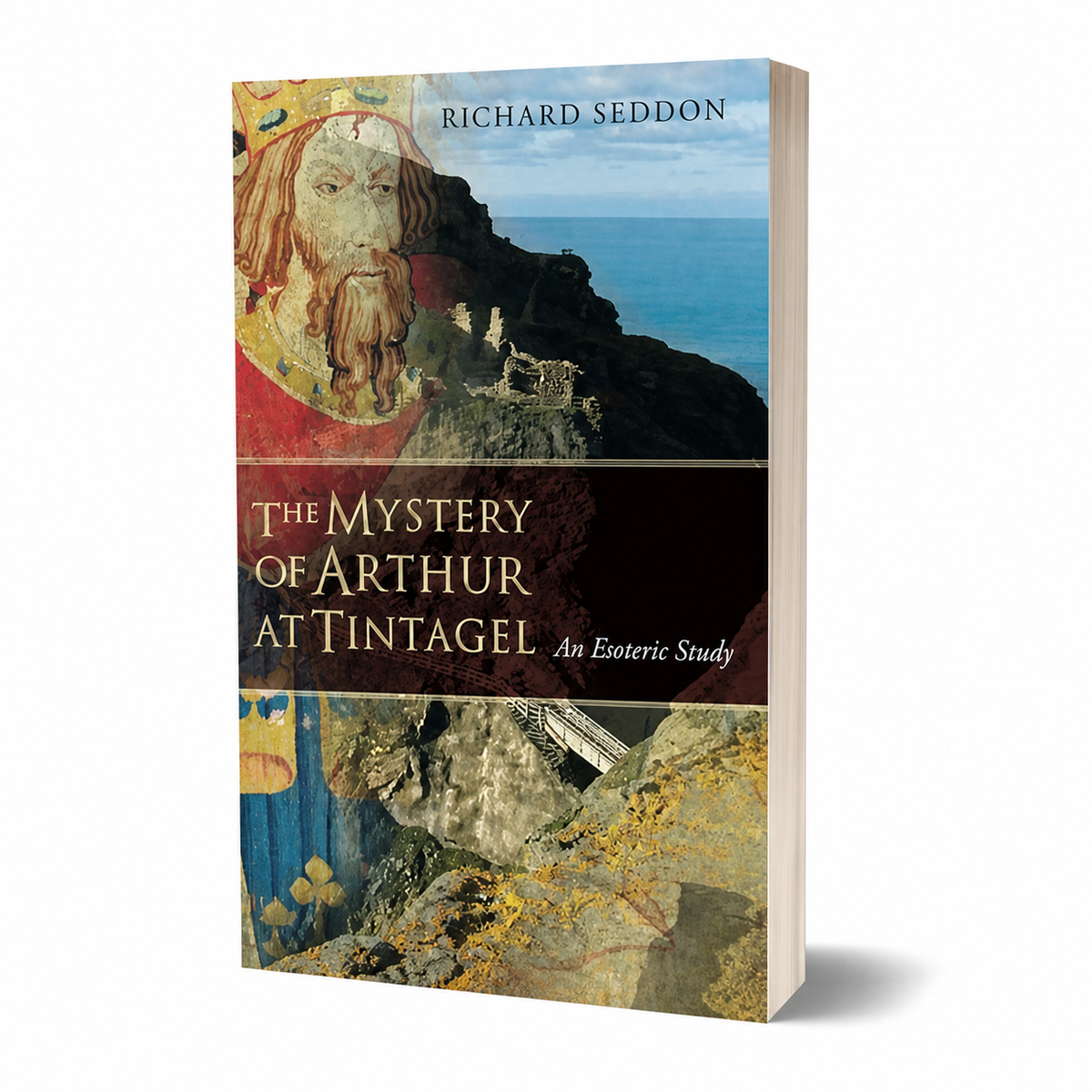 The Mystery of Arthur at Tintagel — accurate 208-page paperback three-quarter view