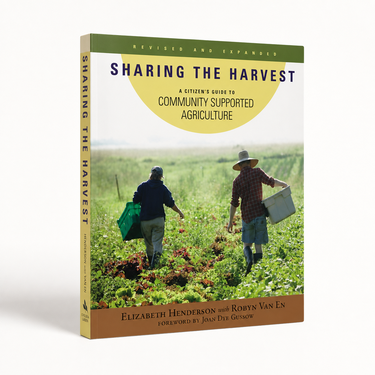 Sharing the Harvest — accurate 320-page broad paperback three-quarter view