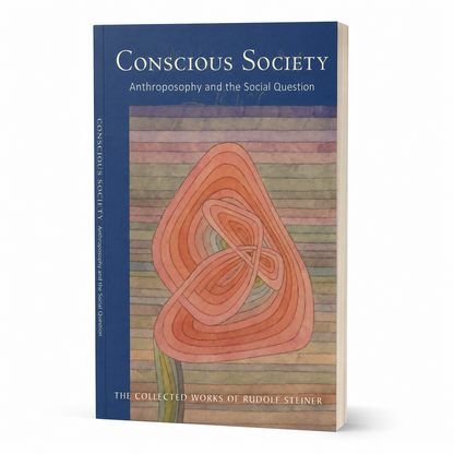 Conscious Society by Rudolf Steiner — 190-page paperback, angled product view