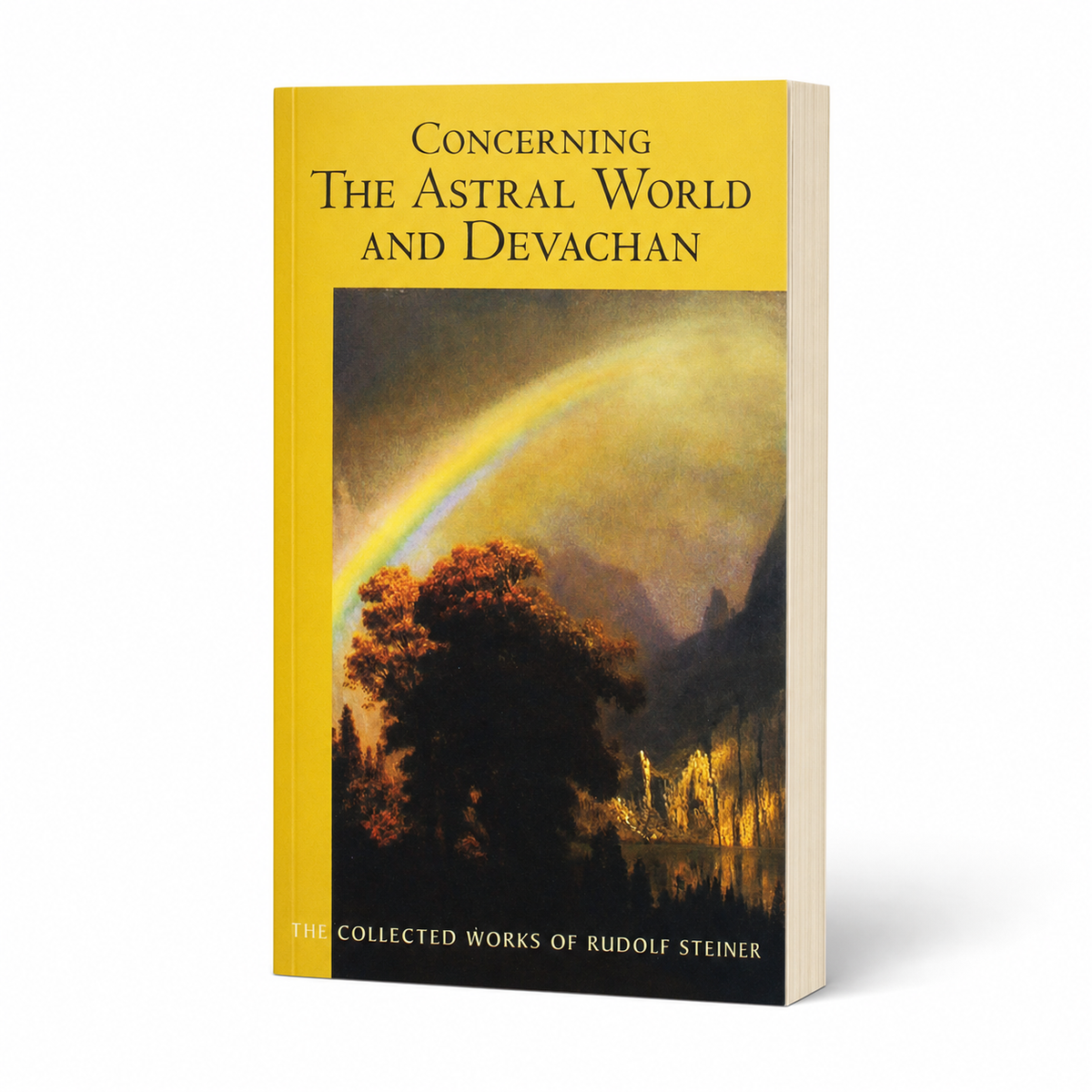 Concerning the Astral World and Devachan by Rudolf Steiner — 268-page paperback, angled product view