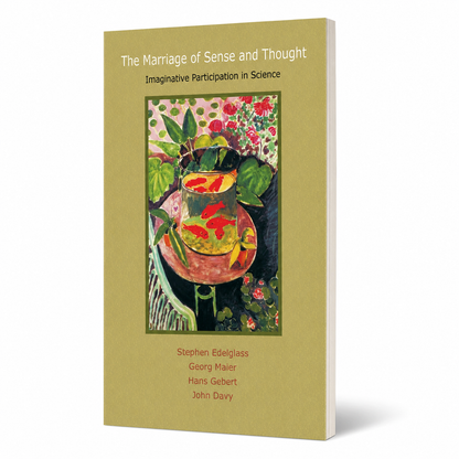 The Marriage of Sense and Thought shown as a clean three-quarter slim paperback product view on white, accurately proportioned for 160 pages