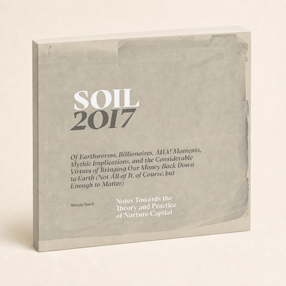 SOIL 2017 166-page near-square paperback, three-quarter front view