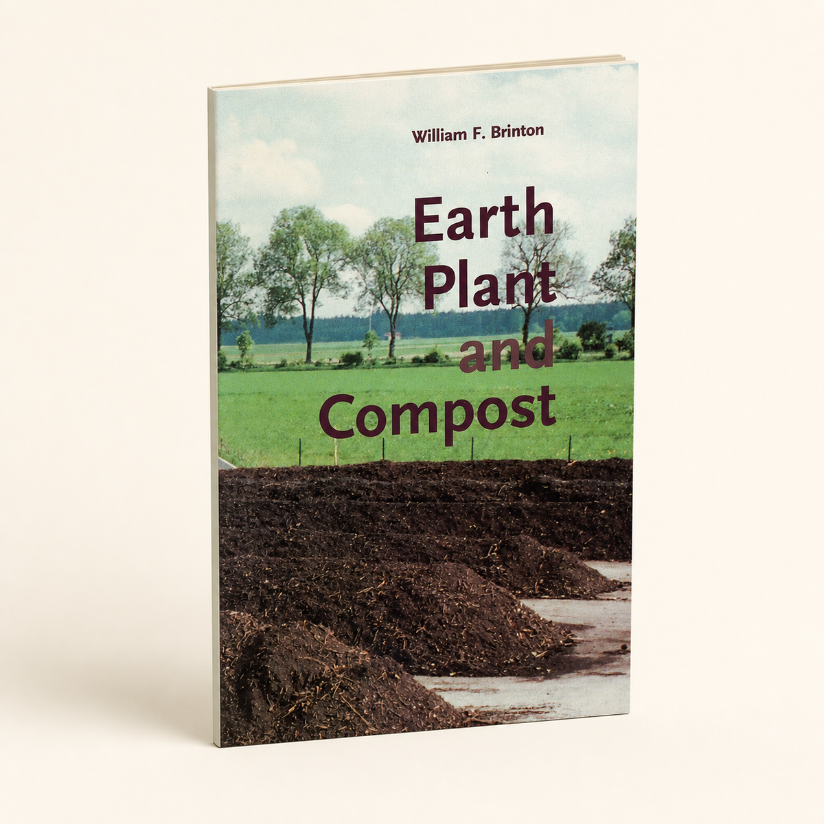 Earth Plant and Compost 86-page slim paperback, three-quarter front view