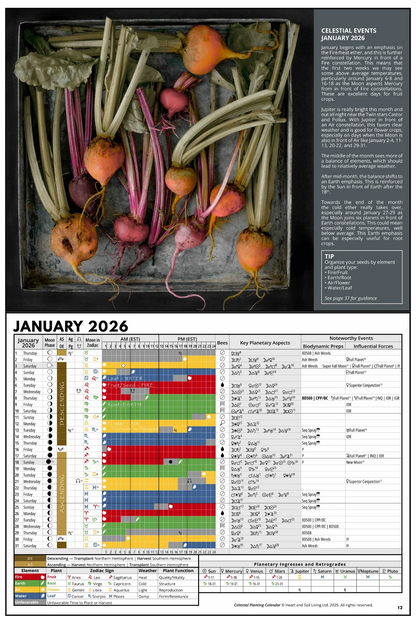 تقويم الزراعة السماوية