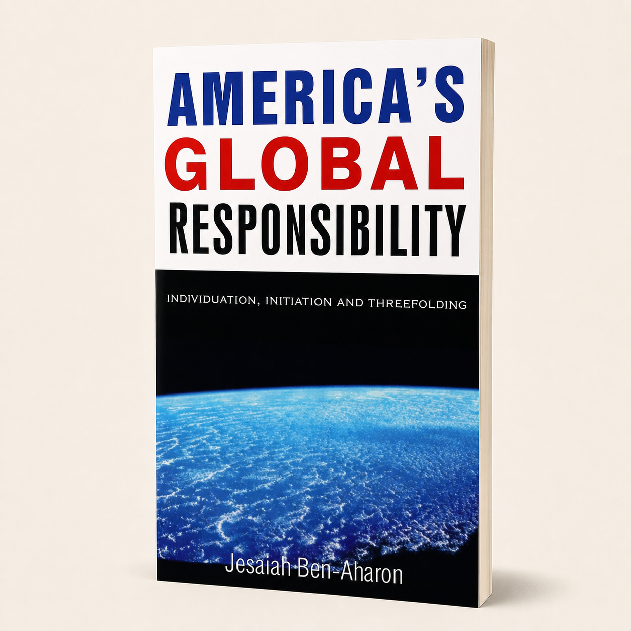 America’s Global Responsibility — accurate 144-page slim paperback three-quarter view
