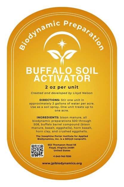 Biodynamic All-in-One Buffalo Soil Activator (BSA) - The Josephine Porter Institute