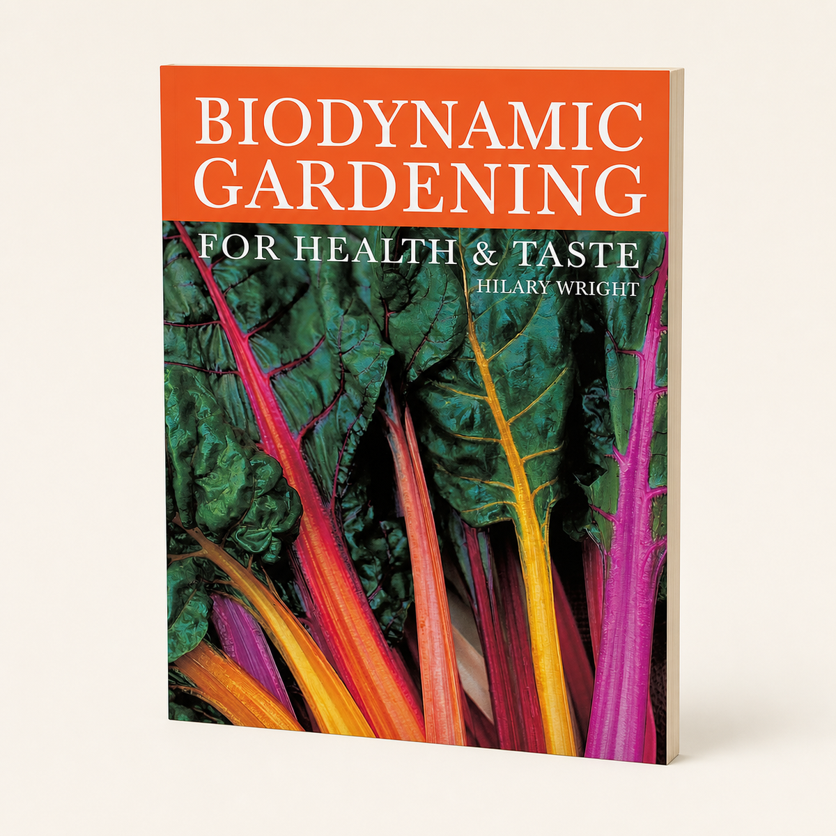 Biodynamic Gardening: For Health and Taste — broad 144-page, 12 mm paperback, three-quarter product view