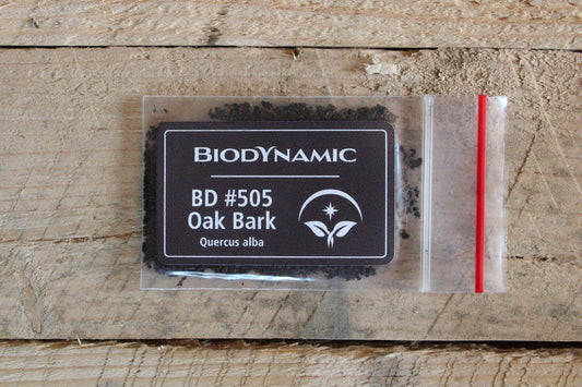 Biodynamic Oak Bark Preparation -Quercus alba - (BD 505) Compost Preparation - The Josephine Porter Institute