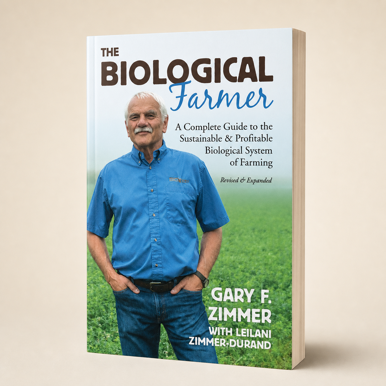 The Biological Farmer paperback, three-quarter front view