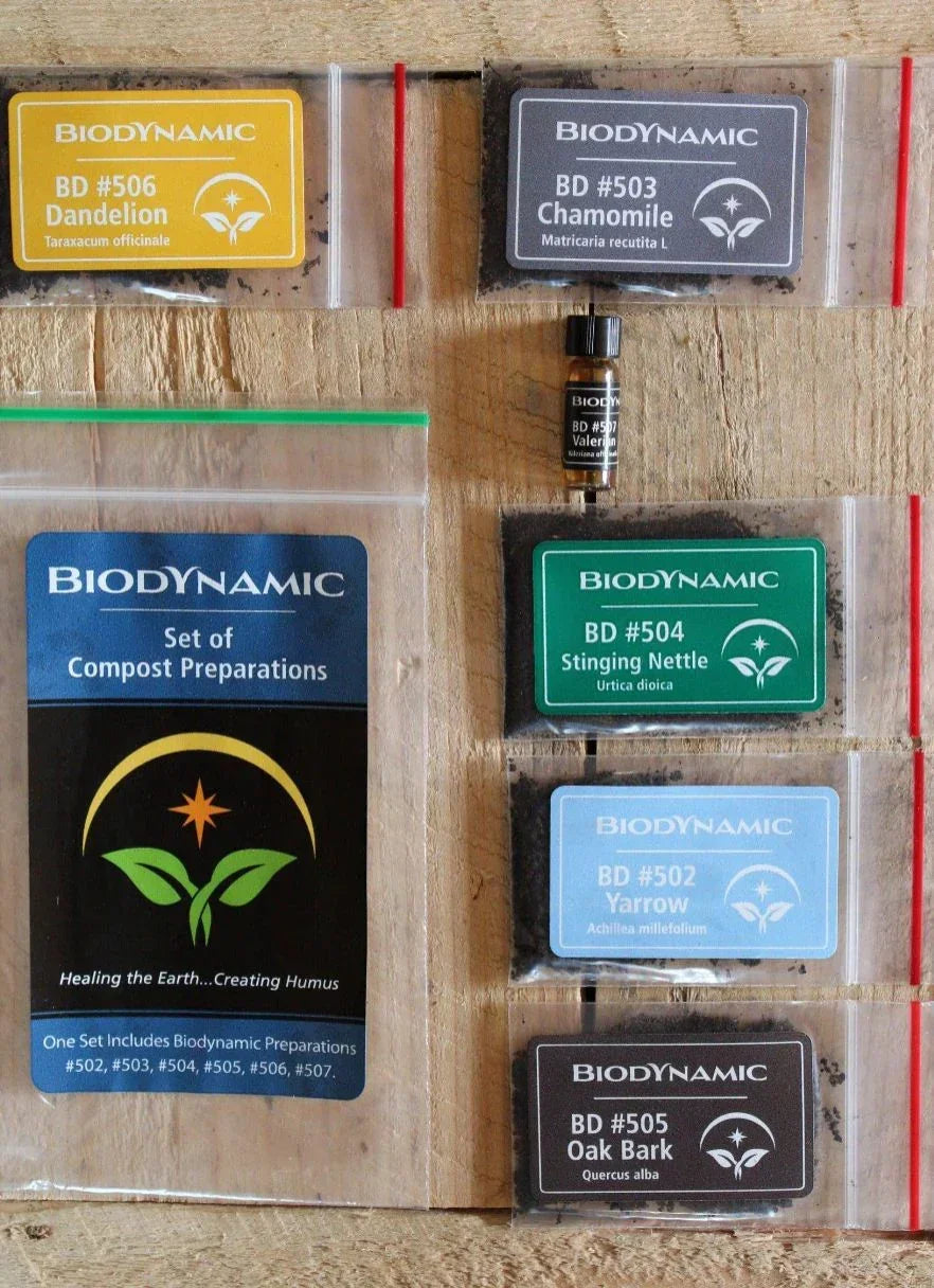 Complete Set of Biodynamic Compost Preparations (BD #502–507) - The Josephine Porter Institute