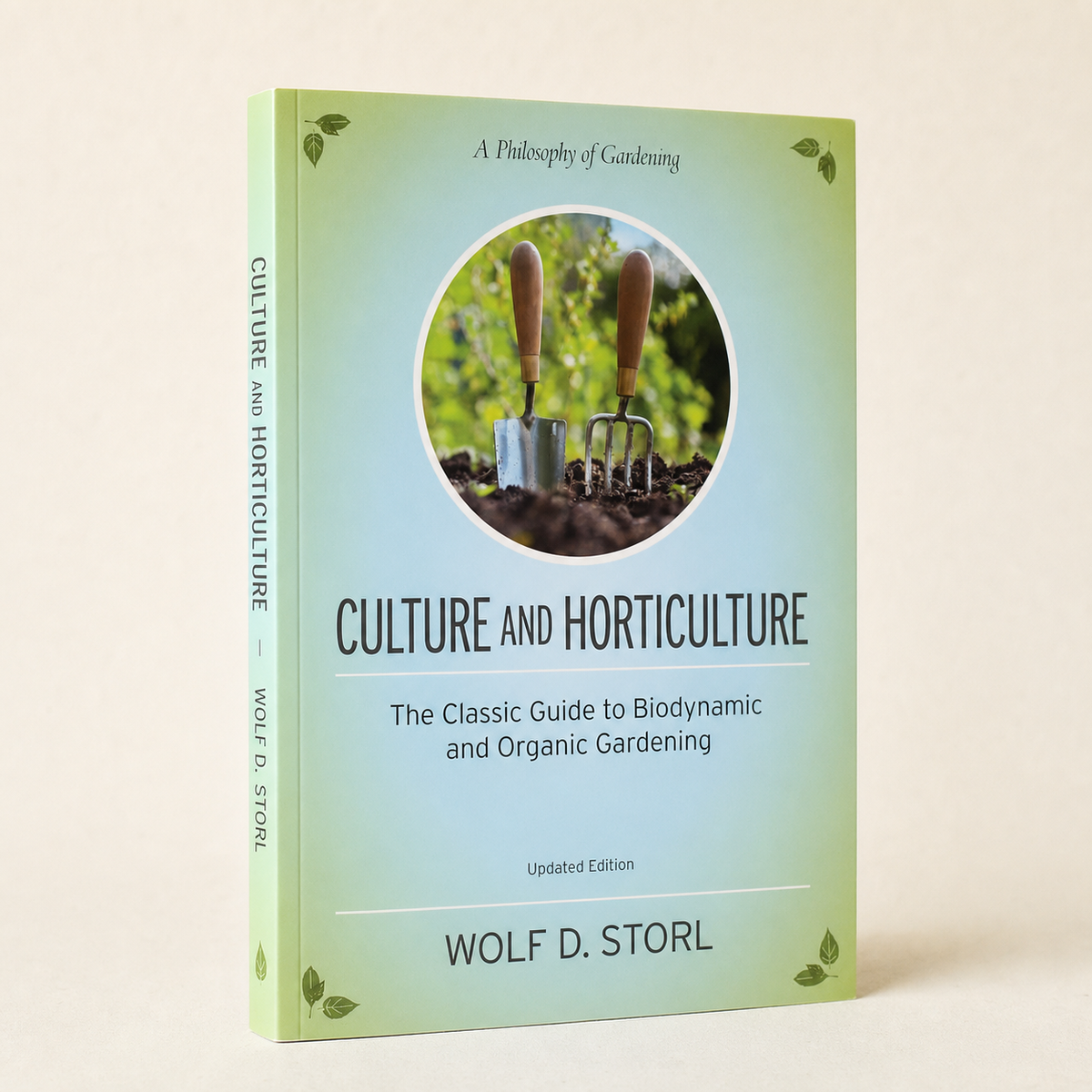 Culture and Horticulture paperback on a softly lit off-white background