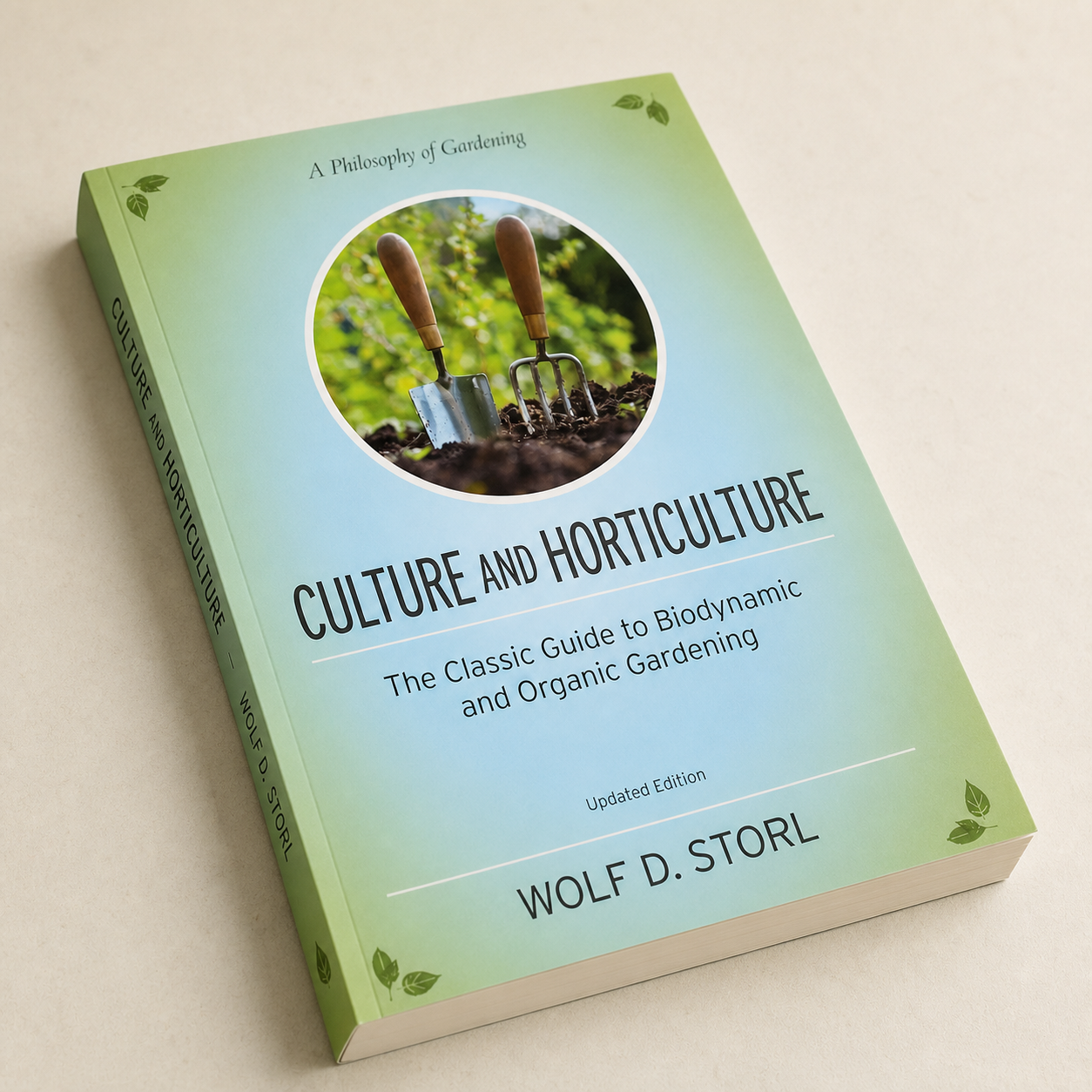 Culture and Horticulture paperback cover, binding, and page-edge detail