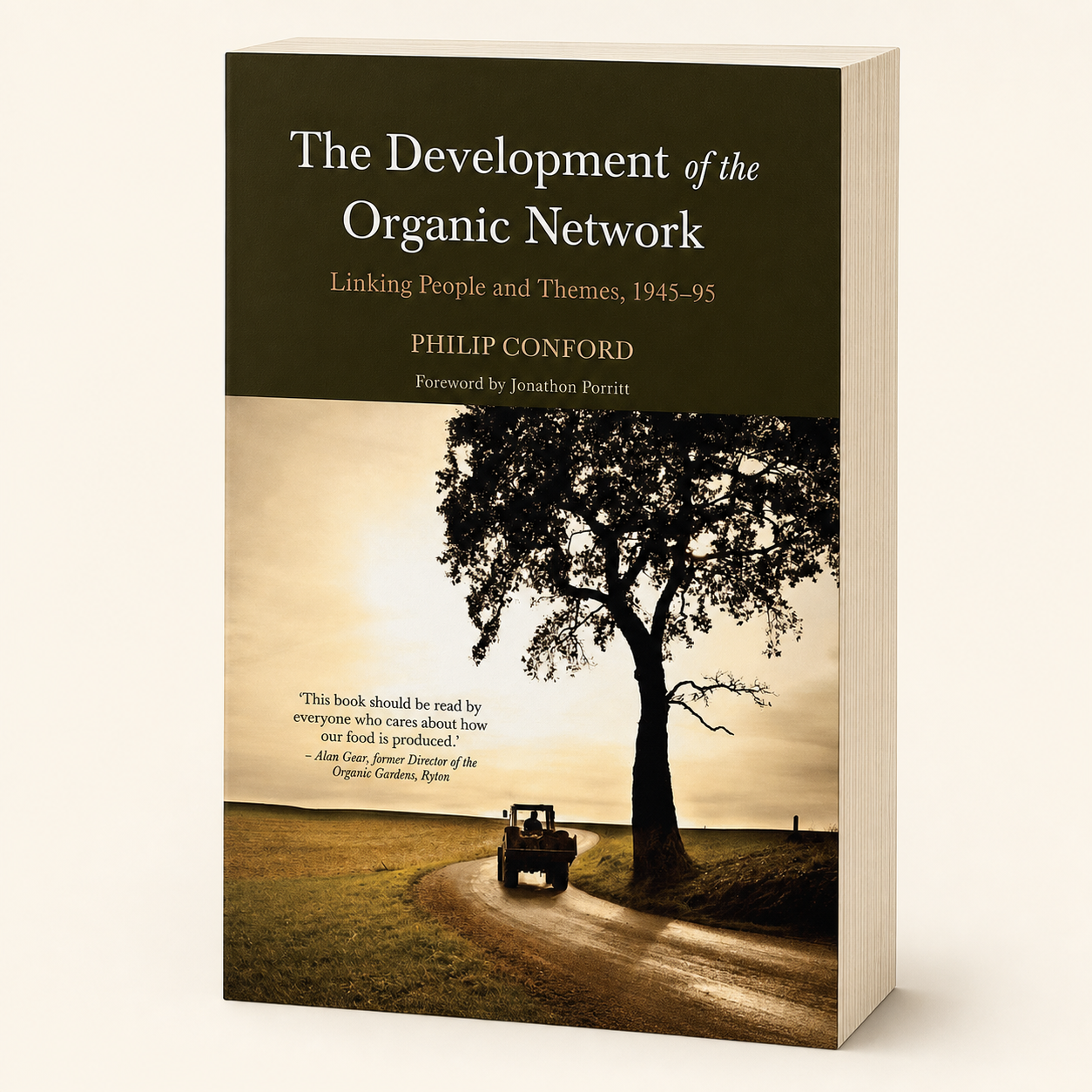 The Development of the Organic Network — 480-page, 38 mm thick paperback, three-quarter product view
