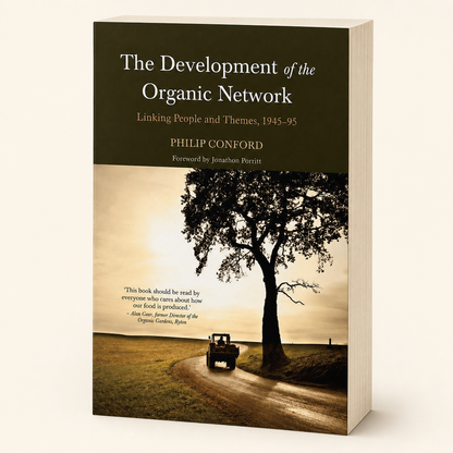 The Development of the Organic Network — 480-page, 38 mm thick paperback, three-quarter product view