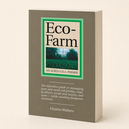 Eco-Farm — 449-page, 32 mm substantial paperback, three-quarter product view