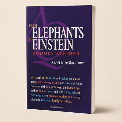 From Elephants to Einstein — 208-page paperback, three-quarter product view