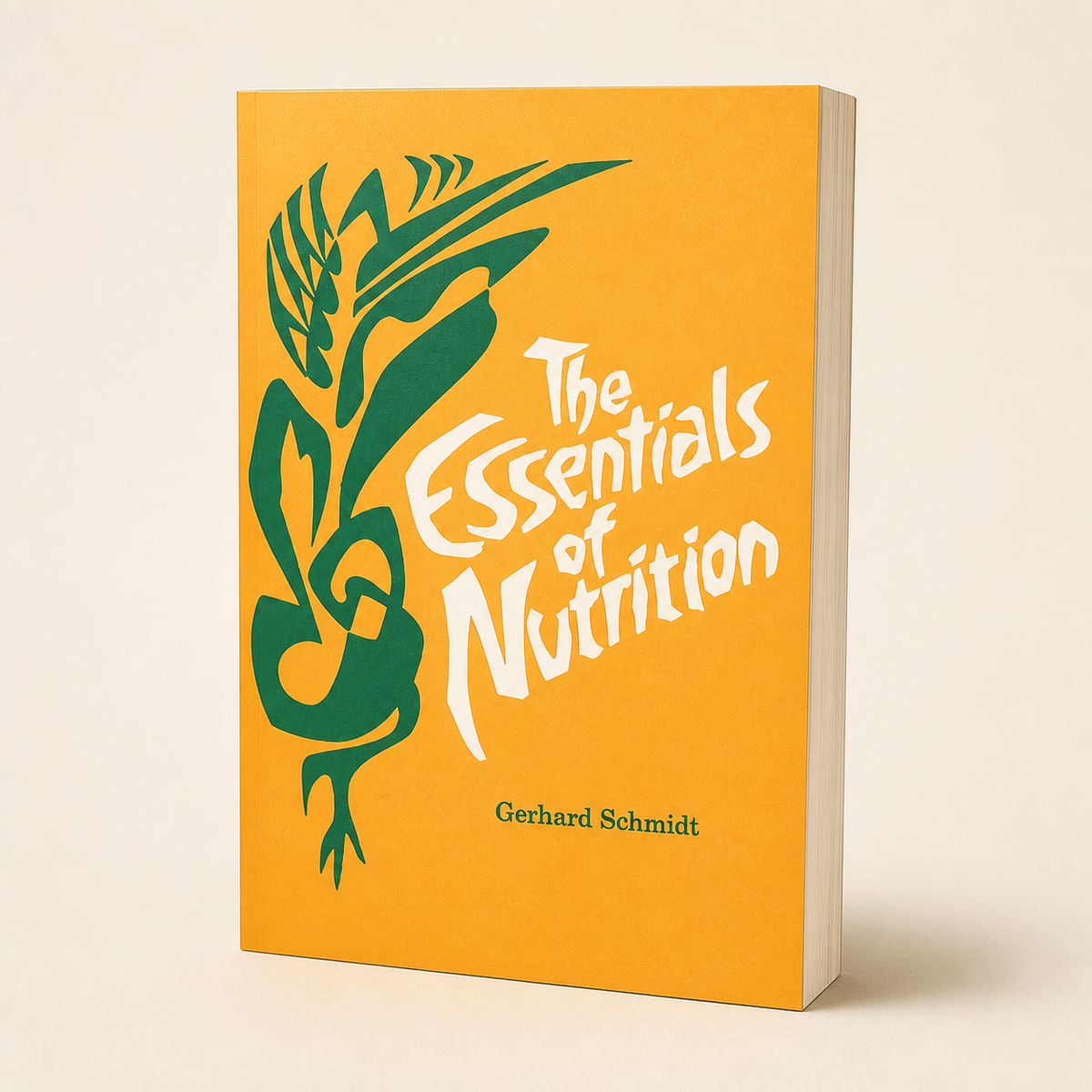 The Essentials of Nutrition paperback on a clean off-white background