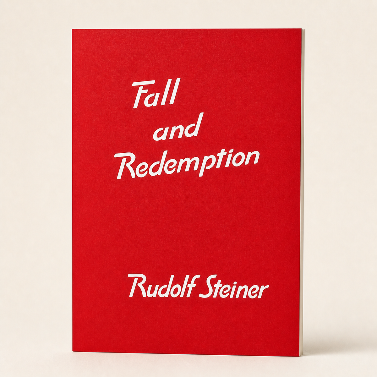 Fall and Redemption — 50-page pamphlet paperback, three-quarter product view