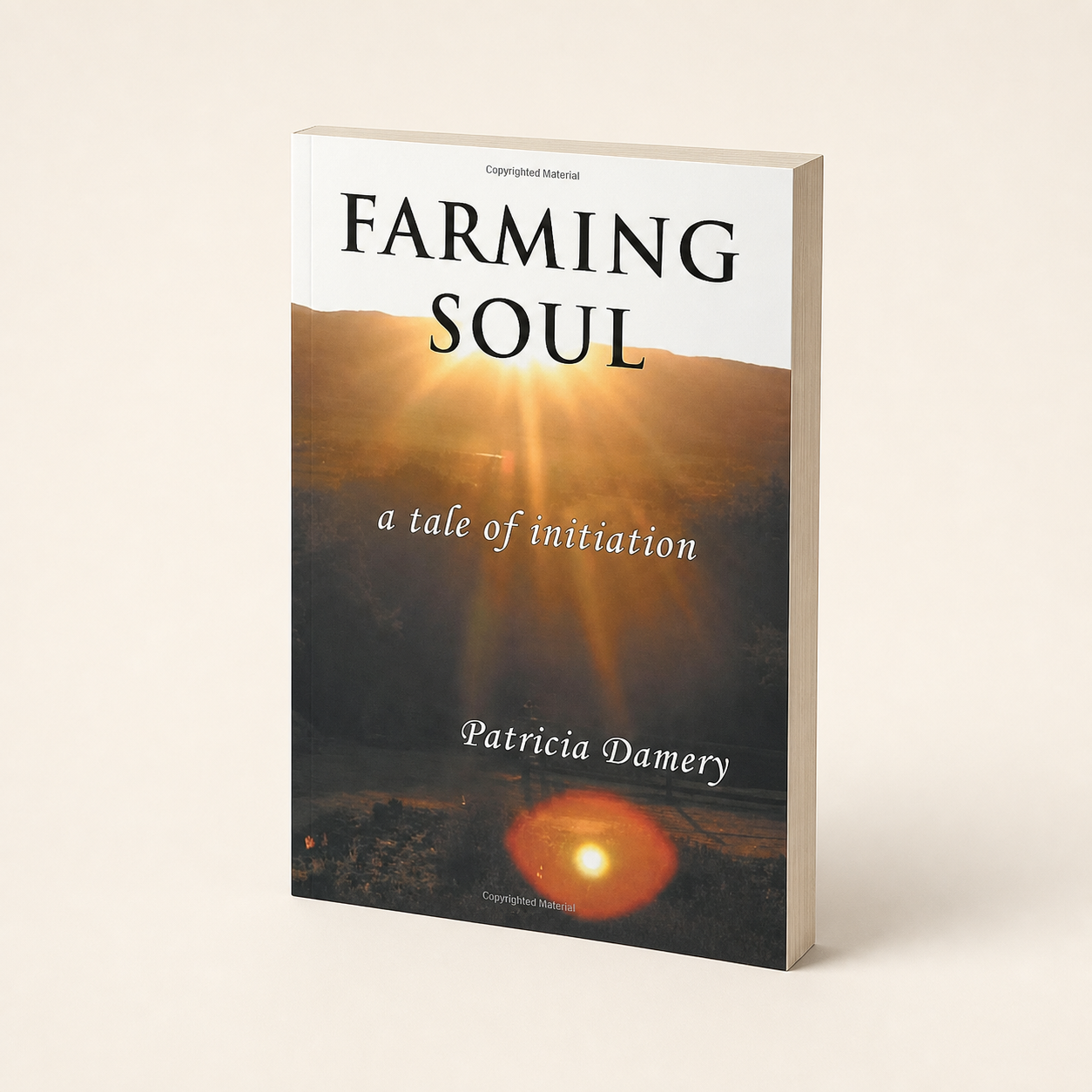 Farming Soul — 184-page slim paperback, three-quarter product view