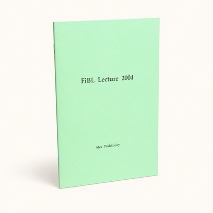 FiBL Lecture 2004 39-page A4 booklet, thin three-quarter front view