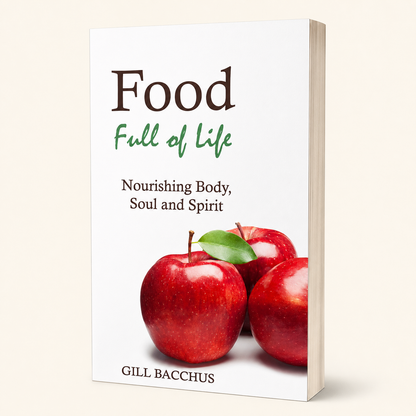 Food Full of Life — 144-page slim paperback, three-quarter product view