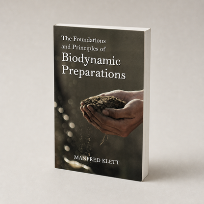 The Foundations and Principles of Biodynamic Preparations by Manfred Klett — 224-page paperback fore-edge view