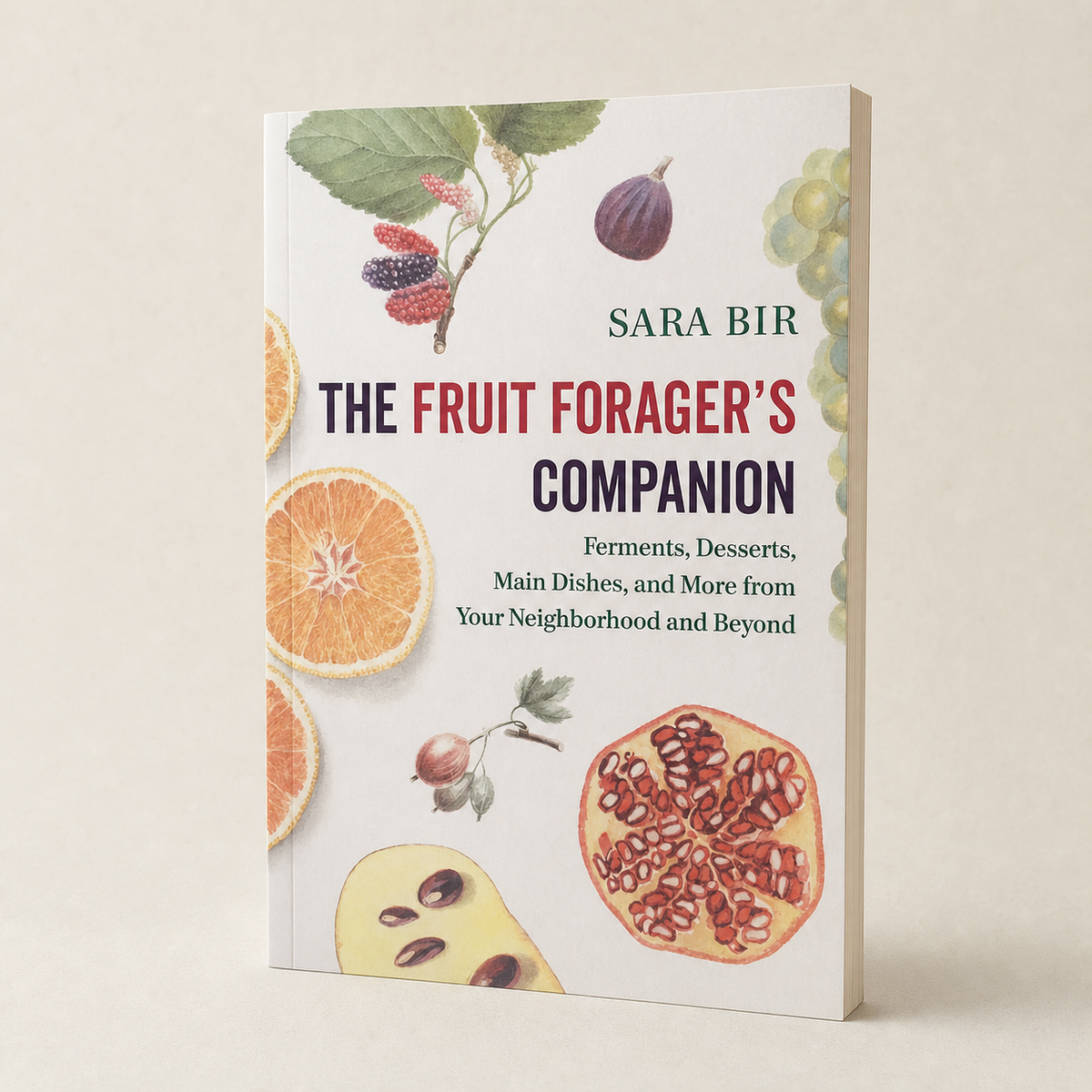 The Fruit Forager's Companion paperback, three-quarter front view