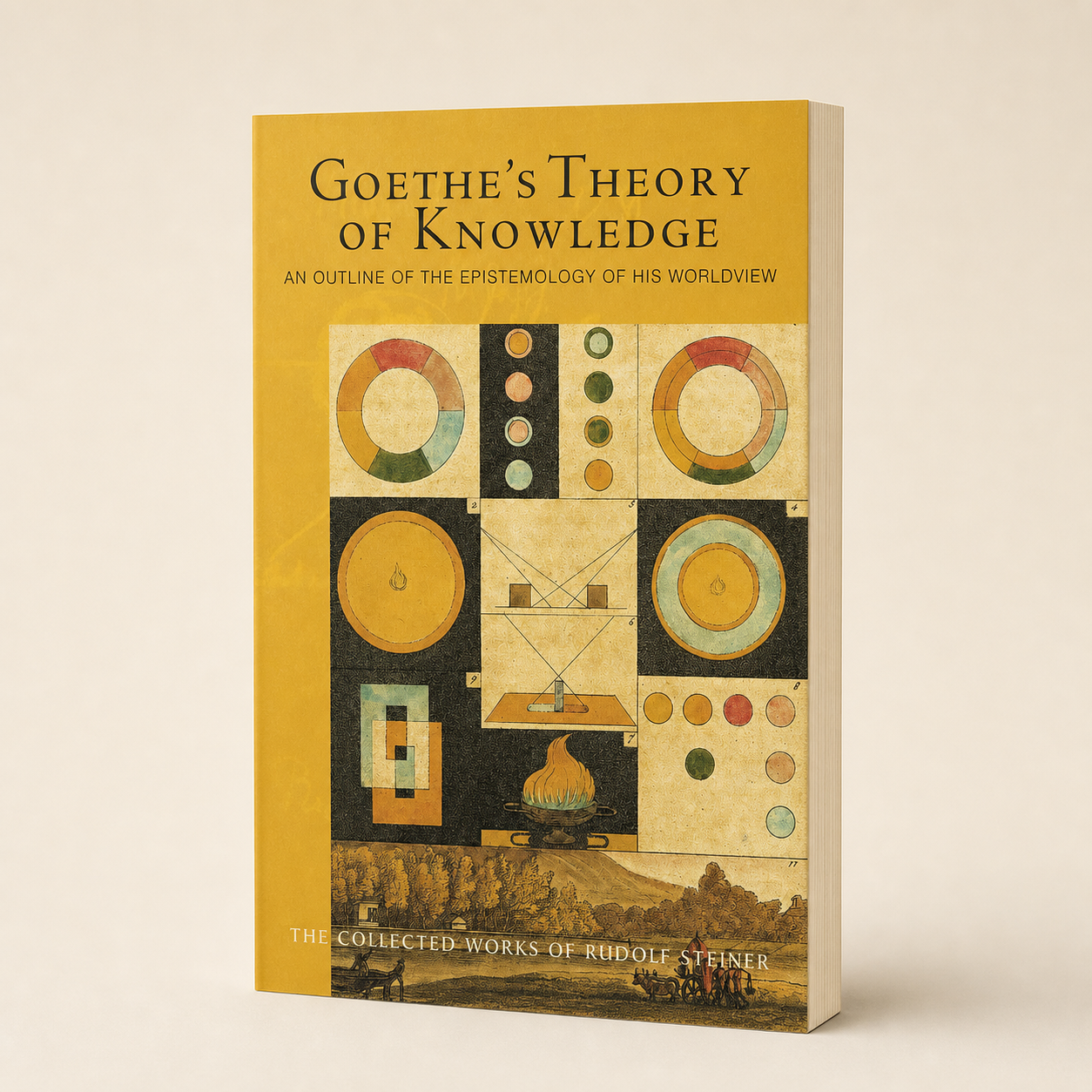 Goethe’s Theory of Knowledge — accurate 156-page slim paperback three-quarter view