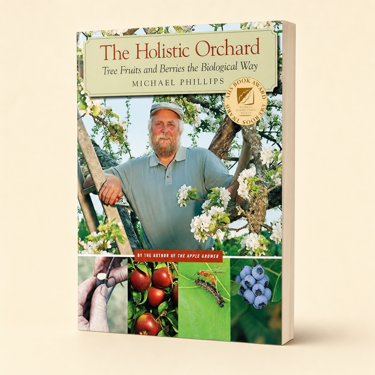 The Holistic Orchard paperback, three-quarter front view