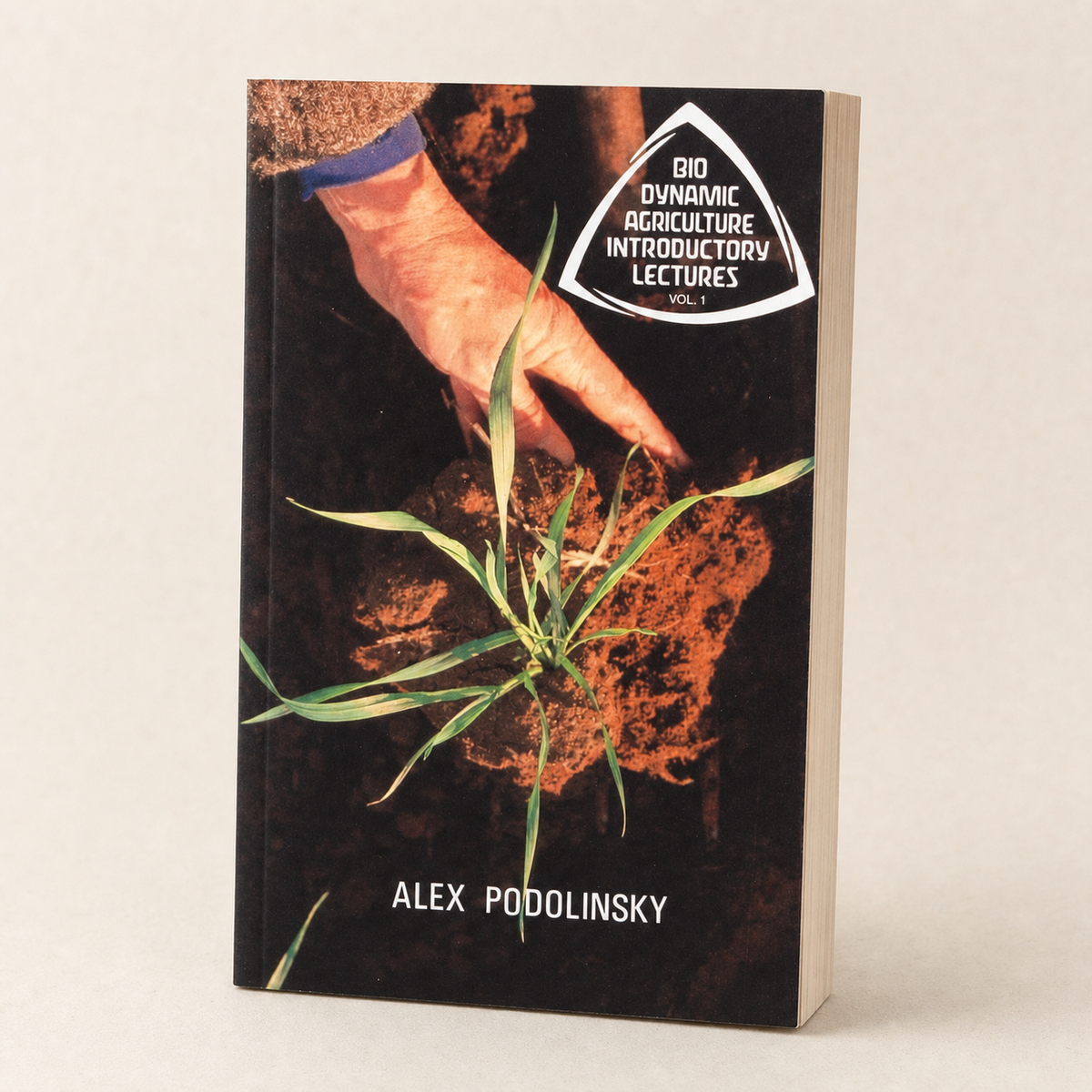 Biodynamic Agriculture Introductory Lectures Vol. 1 paperback on a softly lit off-white background