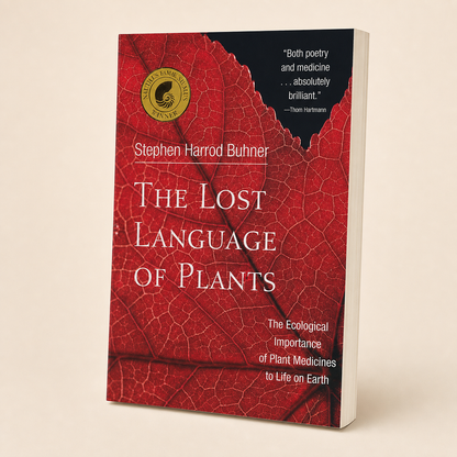 The Lost Language of Plants paperback, three-quarter front view