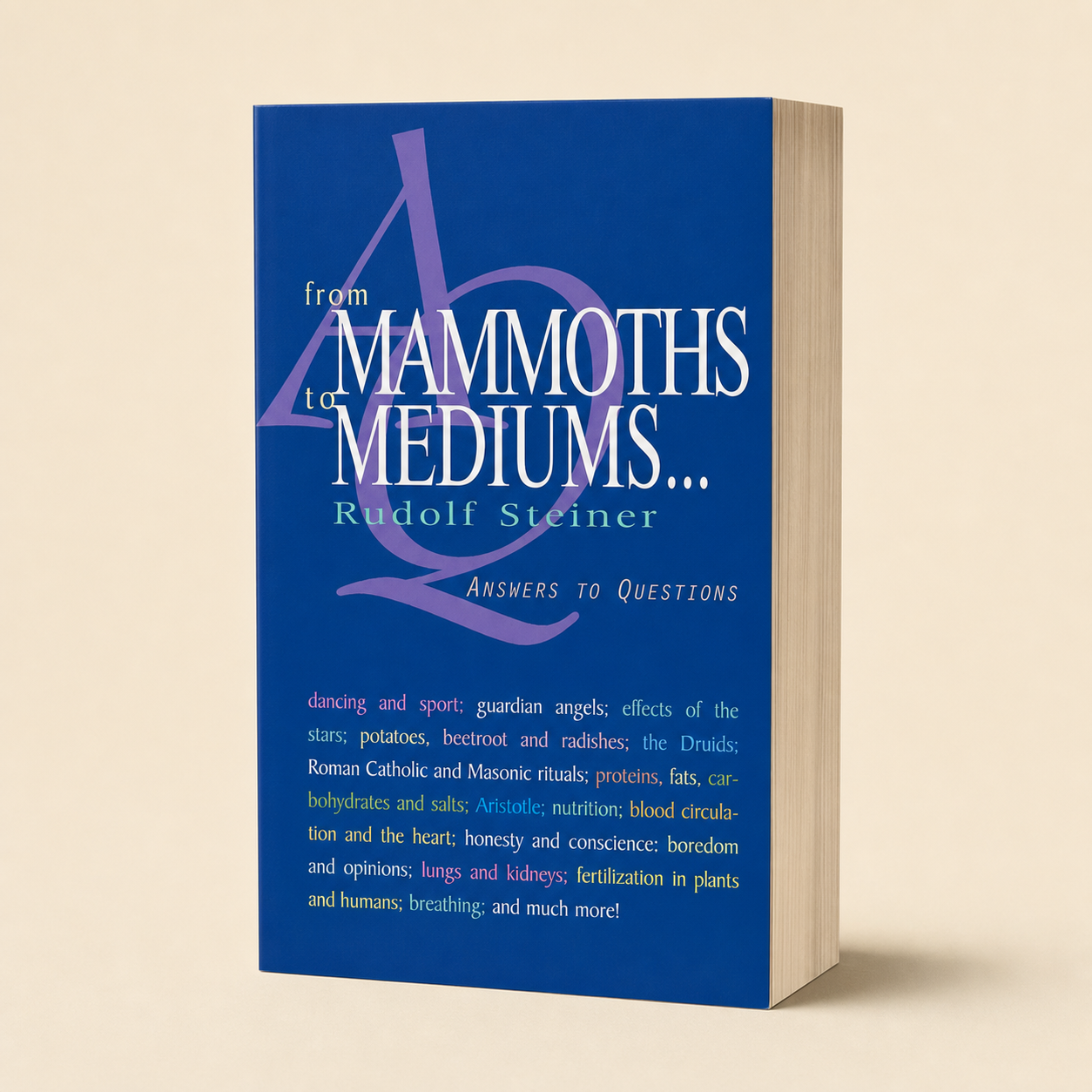 From Mammoths to Mediums — 328-page thick paperback, three-quarter product view