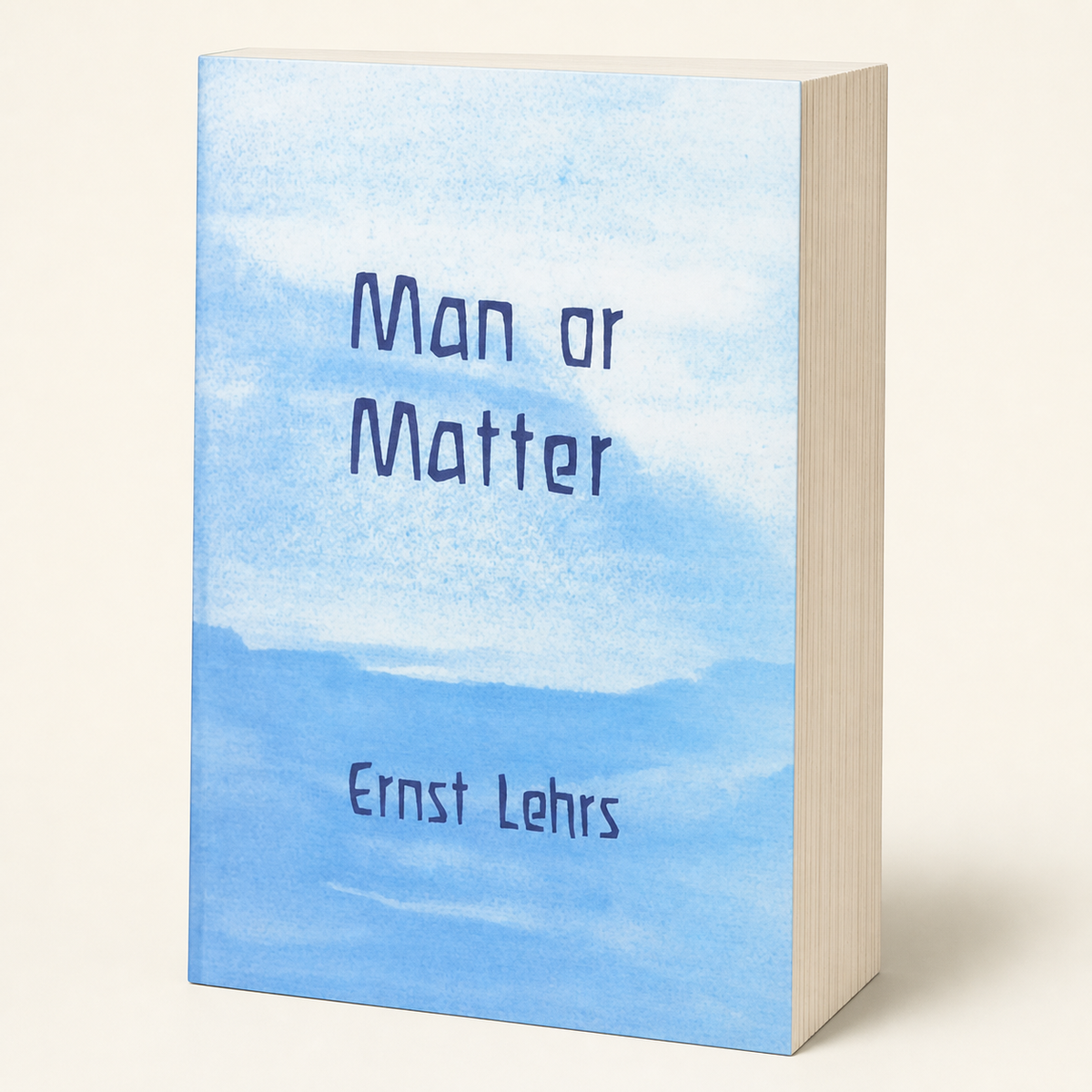 Man or Matter — 544-page thick paperback, three-quarter product view