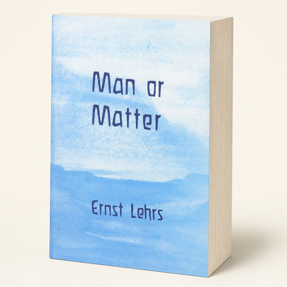 Man or Matter — 544-page thick paperback, three-quarter product view